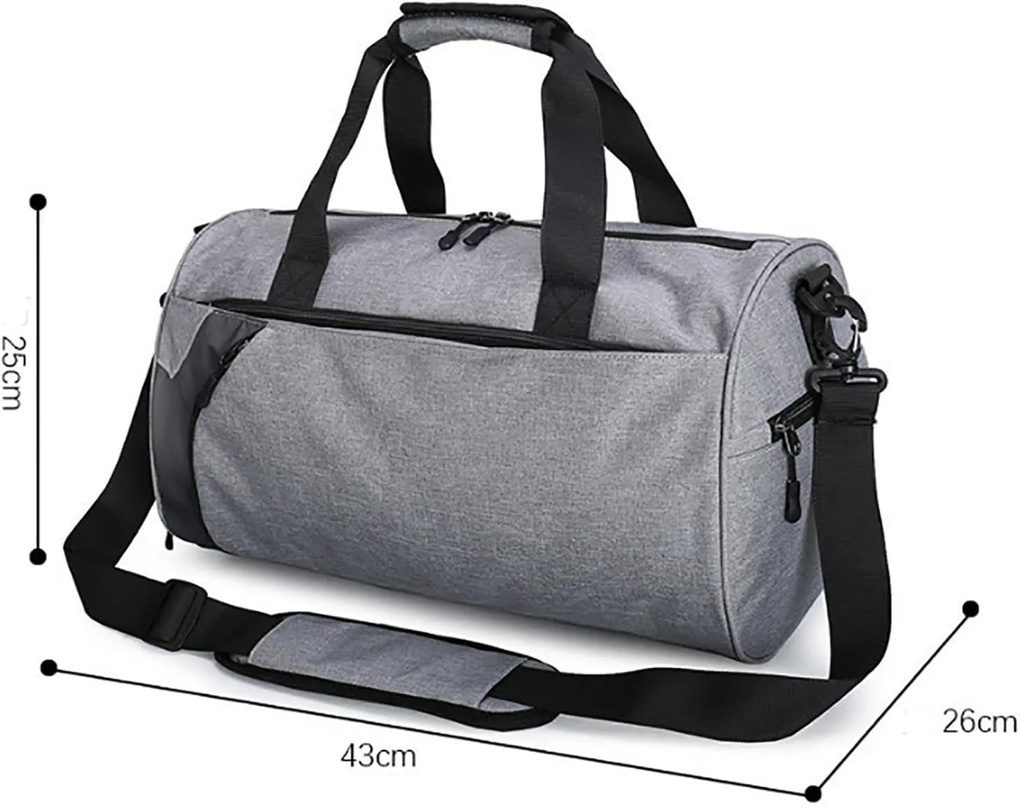 38LSports Gym Bag,Travel Duffel Bag with Shoes Compartment,Multifunctional Fitness Bag for Swimming Yoga Camping, Weekender Overnight Bags for Women & Men,B