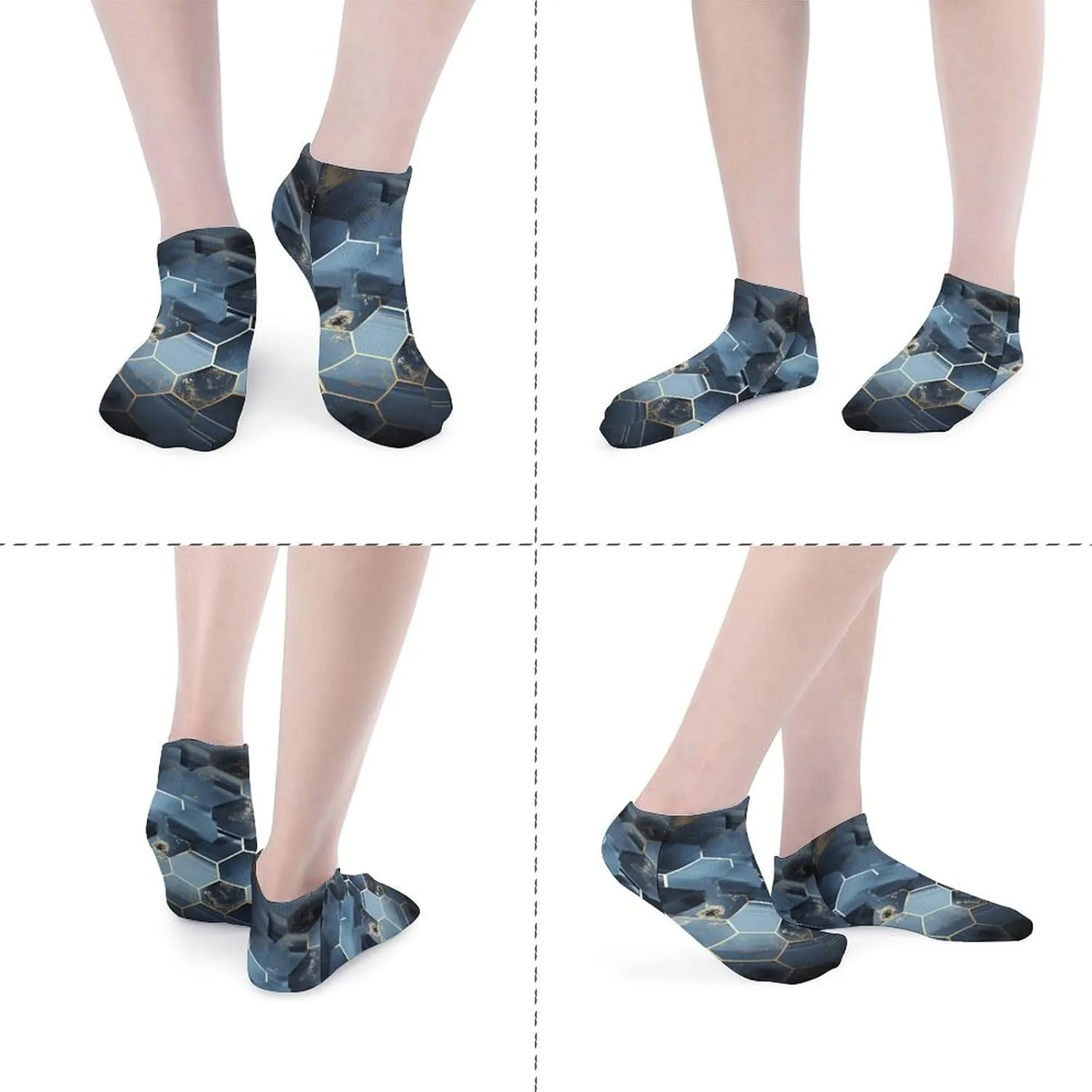 5 Pairs Ankle Socks for Women Men,Low Cut Running Athletic Socks,Funny Cute No Show Casual Sports Socks Size 8-12