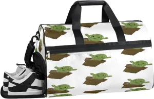 Cactus Prints Resistant Sports Gym Bag for Women Men Travel Duffel bag with Wet Pocket & Shoes Compartment Waterproof Weekender Bag 19.7"x9.9"x13"