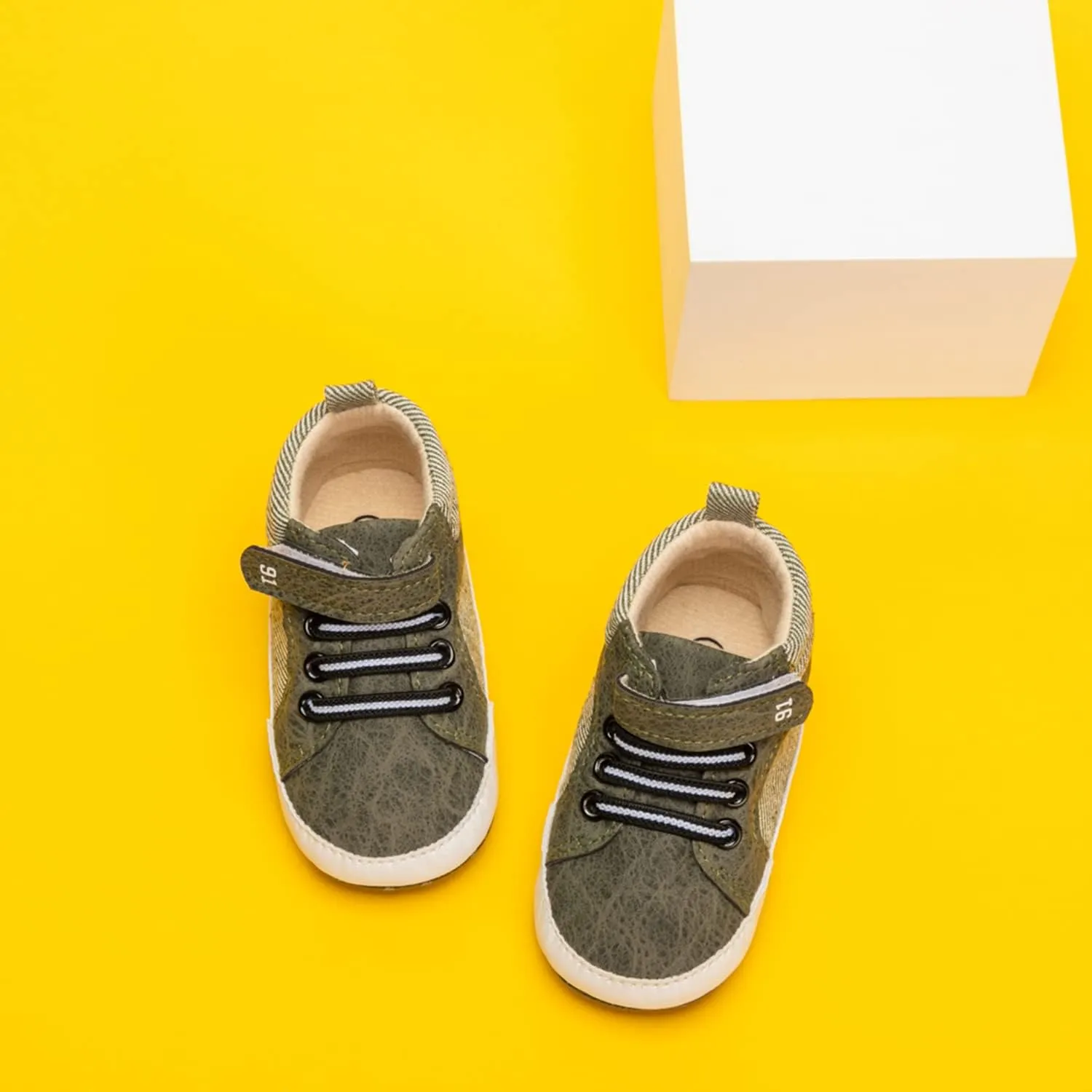 CENCIRILY Baby Boys Girls High Top Sneakers Soft Soles Anti Skid Infant Ankle Shoes Toddler Prewalker First Walking Crib Shoes