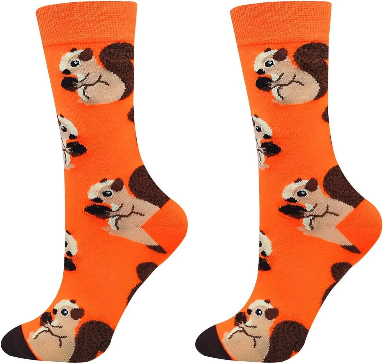 Colorful Socks for women Fun Funny Funky Animal Marvel Pattern Sock Calf Pack, Premium Cotton, Size 6-11