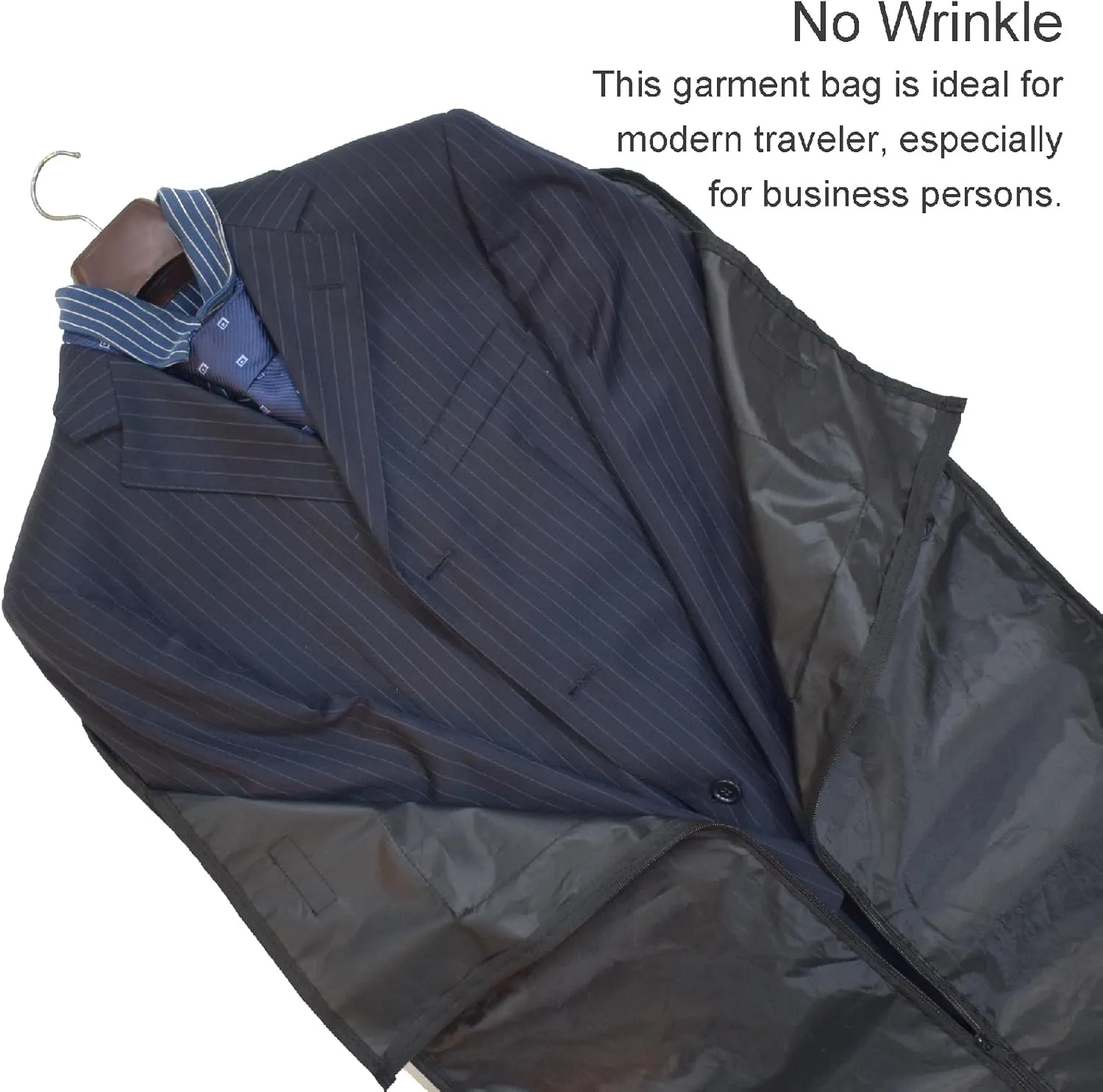 Convertible Duffle Garment Bag, Garment Duffle Bags for Travel, 4 in 1 Garment Bag with Shoulder Strap, Carry on Garment Duffel Bag for Men, Foldable Duffel Suit Bag for Business, Dark Blue