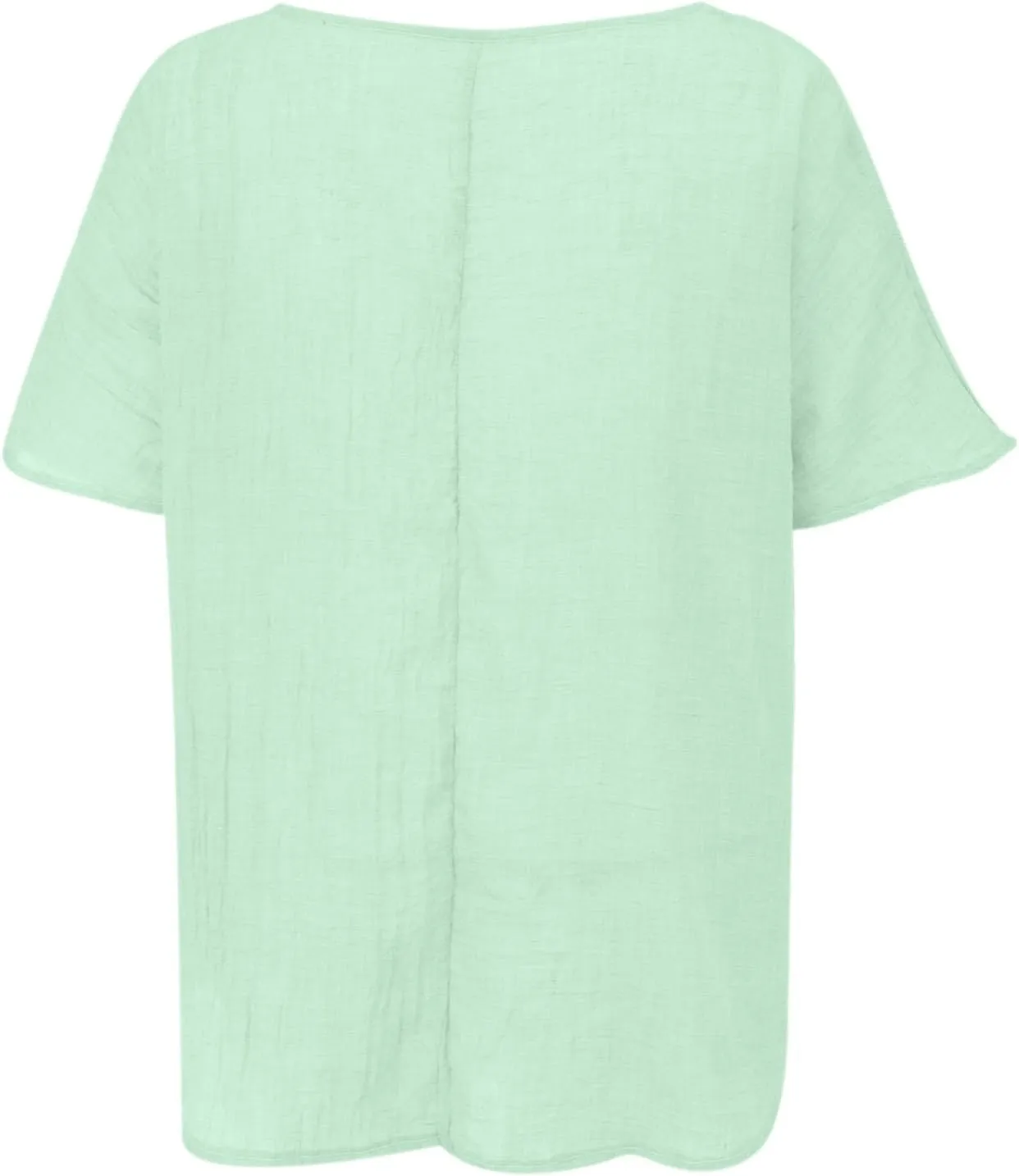 Cotton Gauze Tops for Women Loose Fit Flowy Beach Shirts Trendy Oversize High Low Tops Summer Vacation Comfy Blouses
