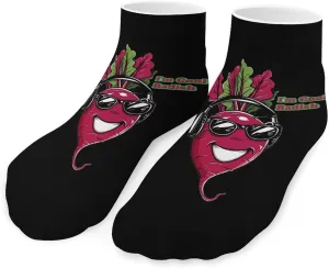 Funny Cool Radish Printed Ankle Socks No Show Sock Low-Cut Athletic Socks for Men Women 1 Pair