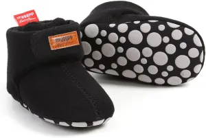 GDSDYM Baby Booties Cozy Fleece Slippers Soft Baby Shoes With Gripper Soles, Winter Infant Newborn Crib Sock Shoes Warm Footwear First Walkers
