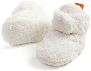 GDSDYM Baby Booties Cozy Fleece Slippers Soft Baby Shoes With Gripper Soles, Winter Warm Infant Newborn Crib Sock Shoes First Walkers