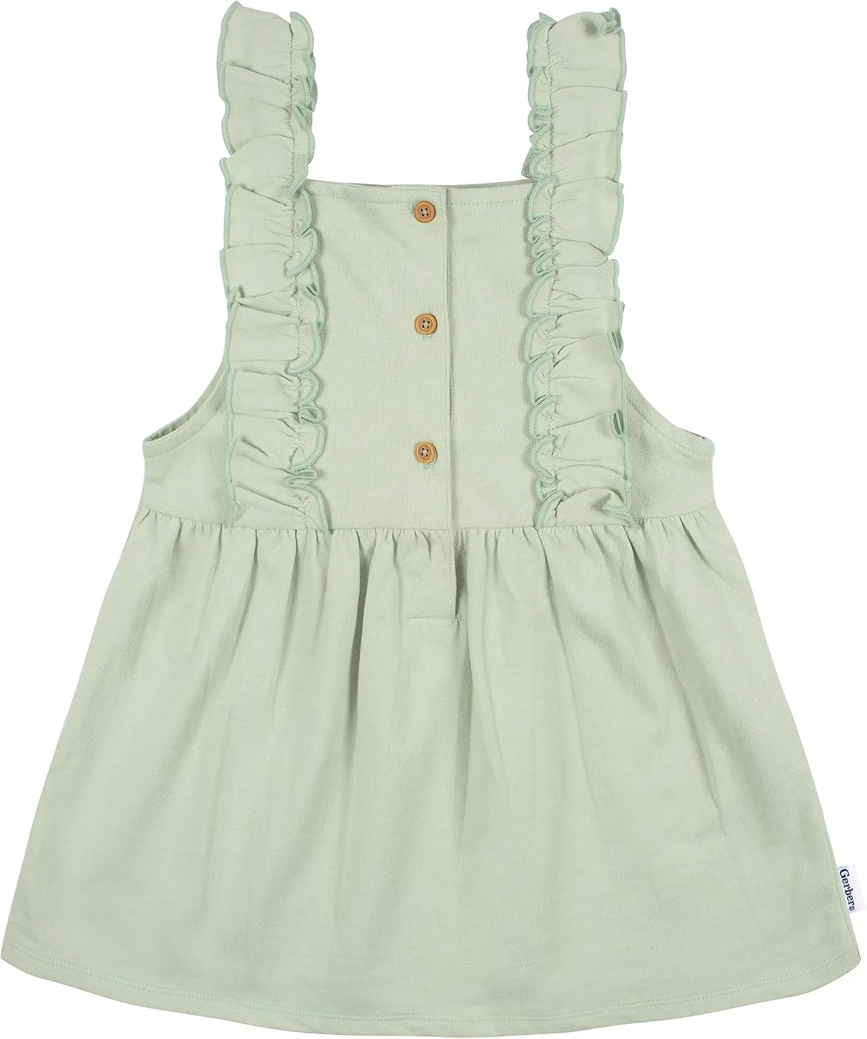 Gerber Baby & Toddler Girls' 2-Piece Overall Dress Set