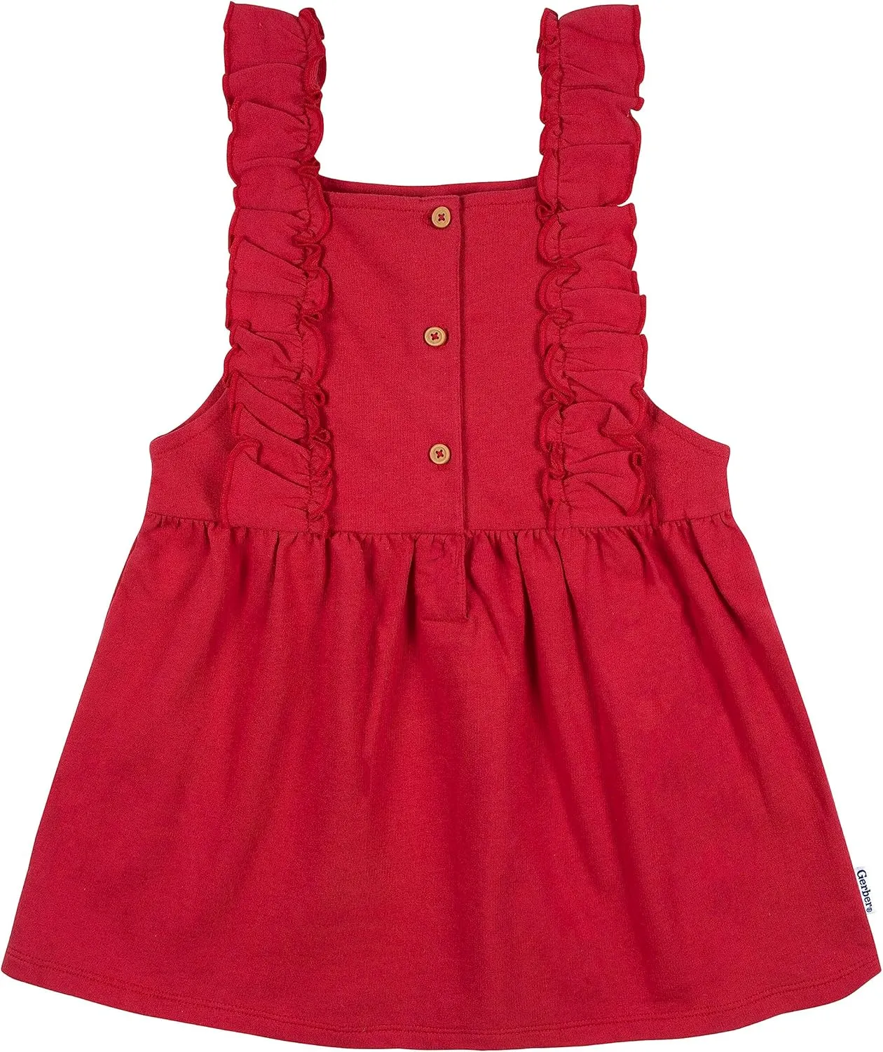Gerber Baby & Toddler Girls' 2-Piece Overall Dress Set