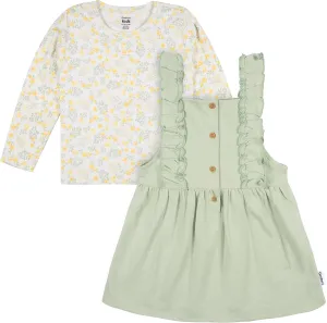 Gerber Baby & Toddler Girls' 2-Piece Overall Dress Set