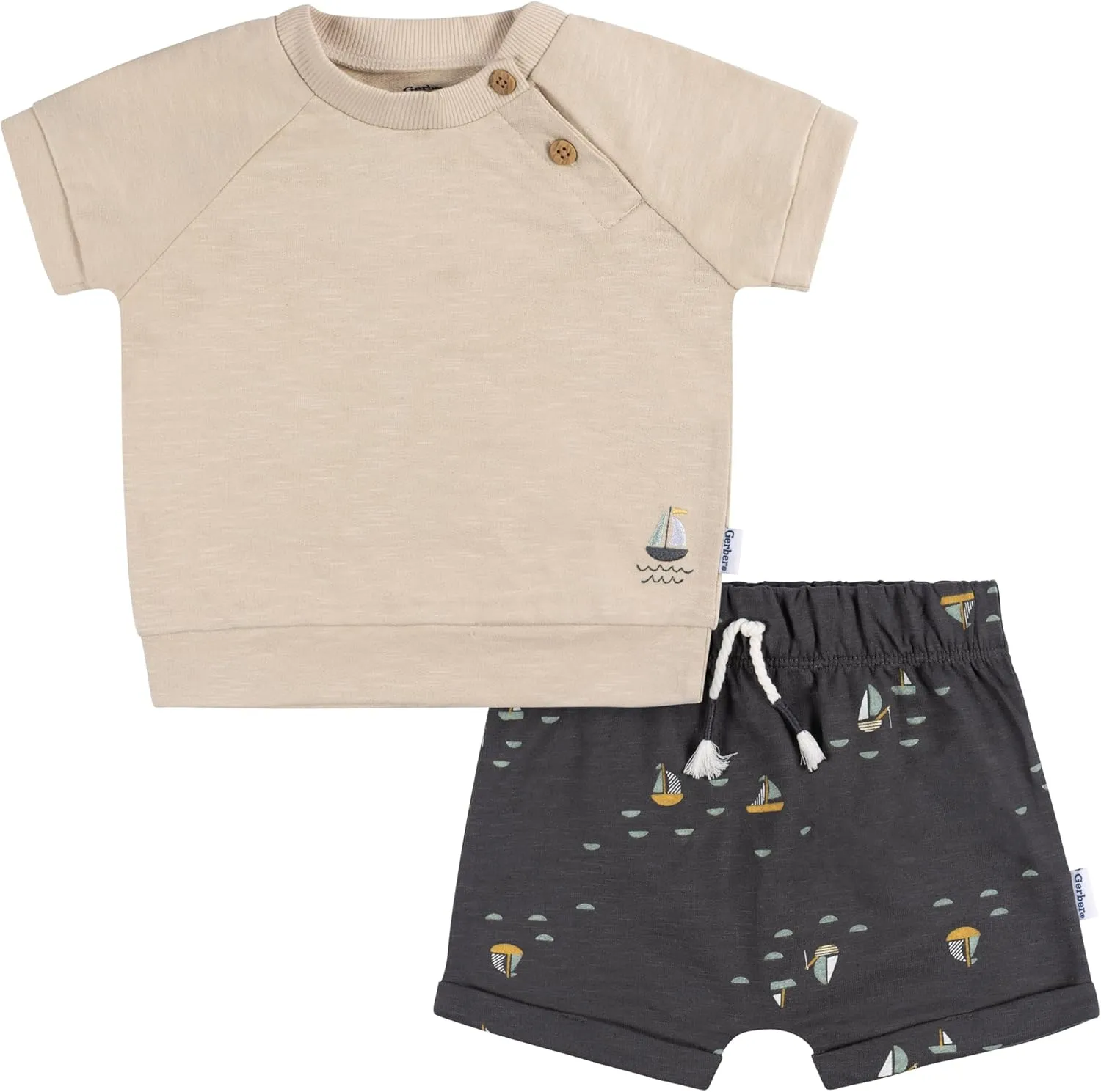 Gerber baby-boys T-shirt and Shorts Set