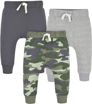 Gerber Baby Boys' Toddler 3-Pack Jogger Pants