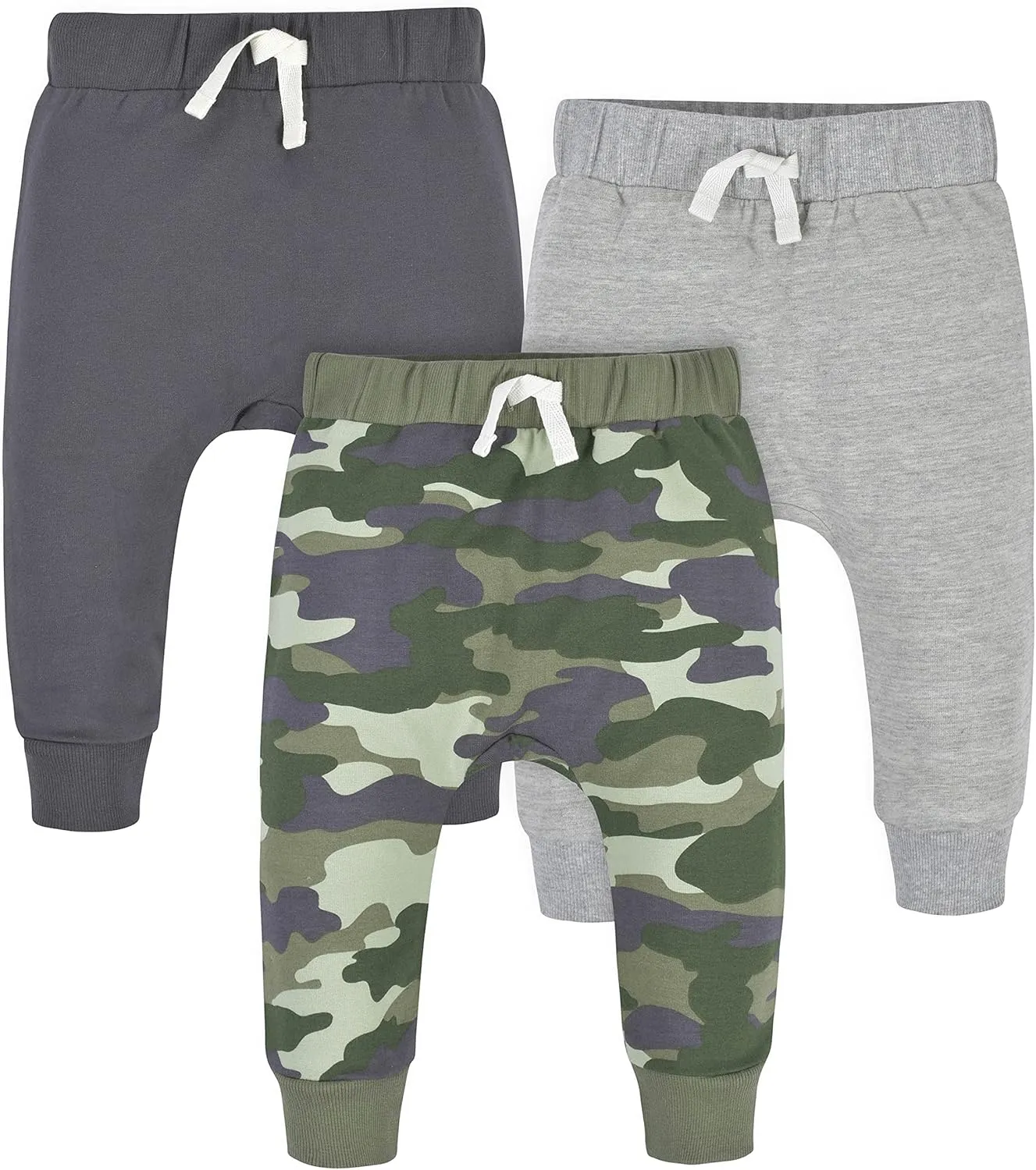 Gerber Baby Boys' Toddler 3-Pack Jogger Pants