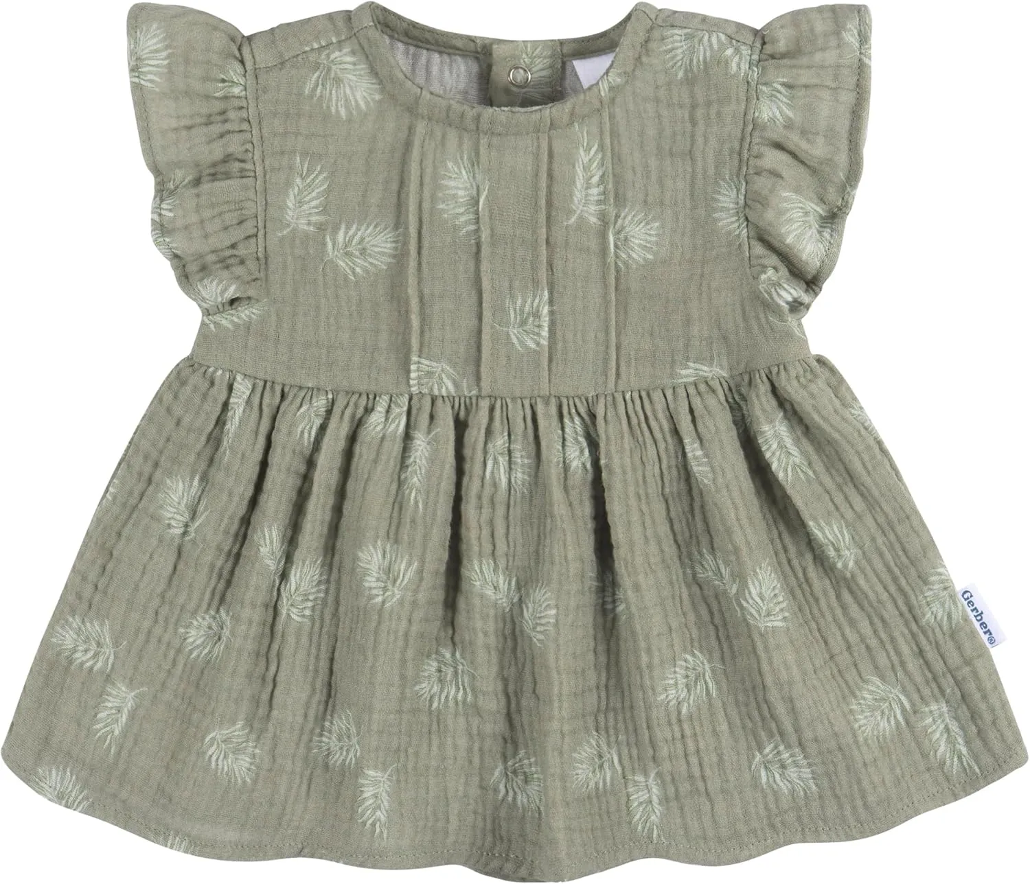 Gerber Baby Girls' 2 Piece Dress and Diaper Cover Set