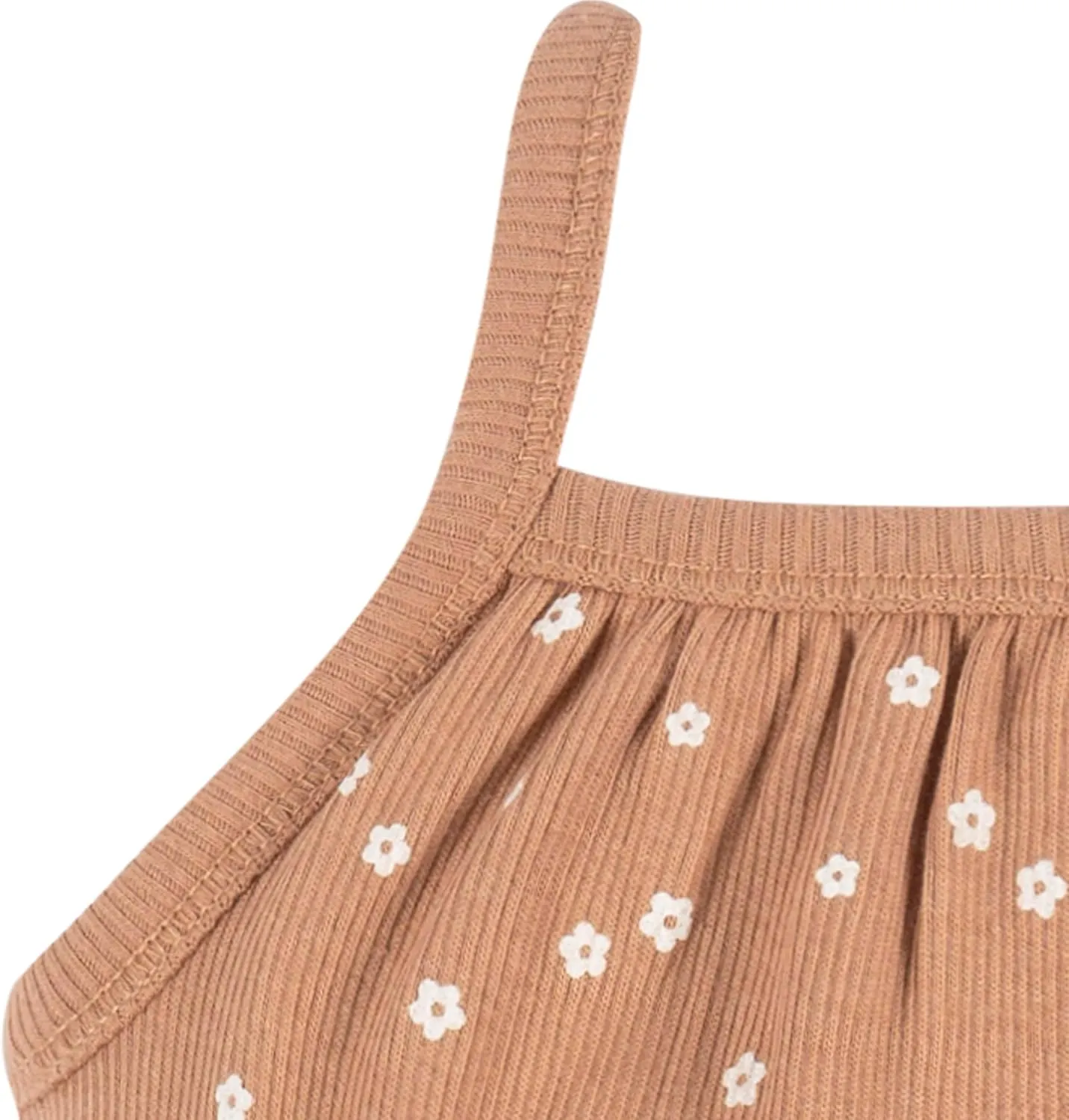 Gerber Baby Girls' Sleeveless Cotton Long-Leg Romper Jumpsuit