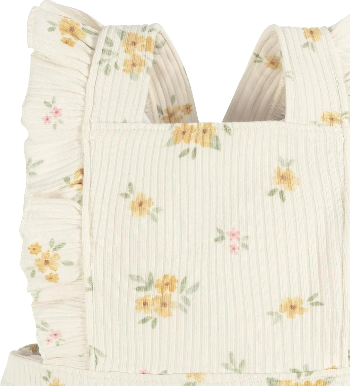 Gerber Baby Girls' Sleeveless Ruffle Romper