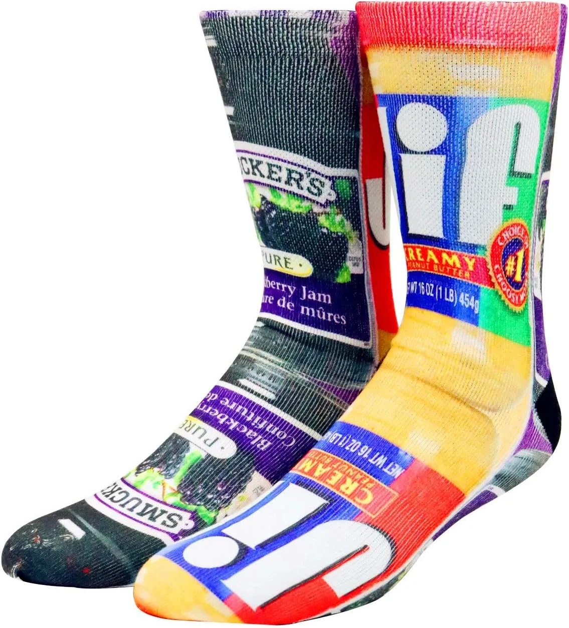 KACOLOR Mens Crazy Funny Cool 3D Print Pattern Novelty Crew Tube Socks
