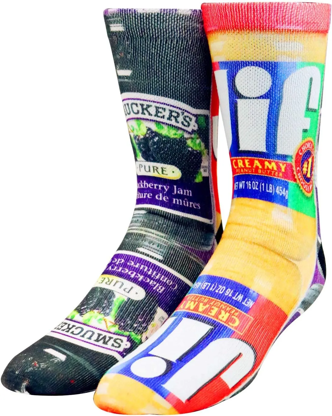 KACOLOR Mens Crazy Funny Cool 3D Print Pattern Novelty Crew Tube Socks