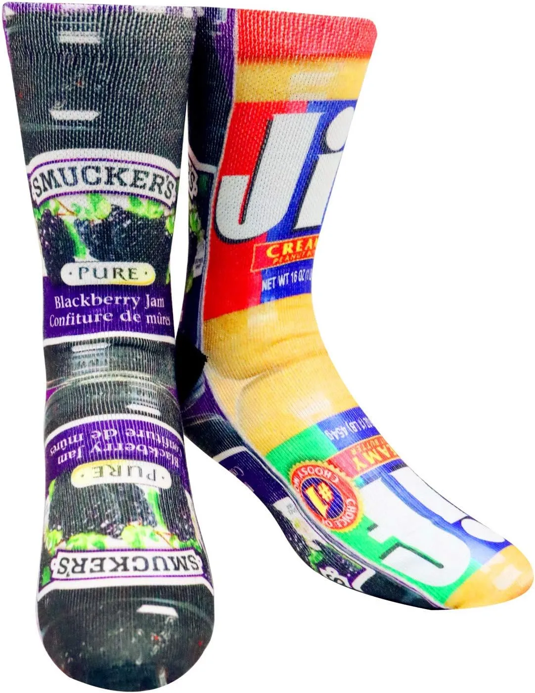 KACOLOR Mens Crazy Funny Cool 3D Print Pattern Novelty Crew Tube Socks