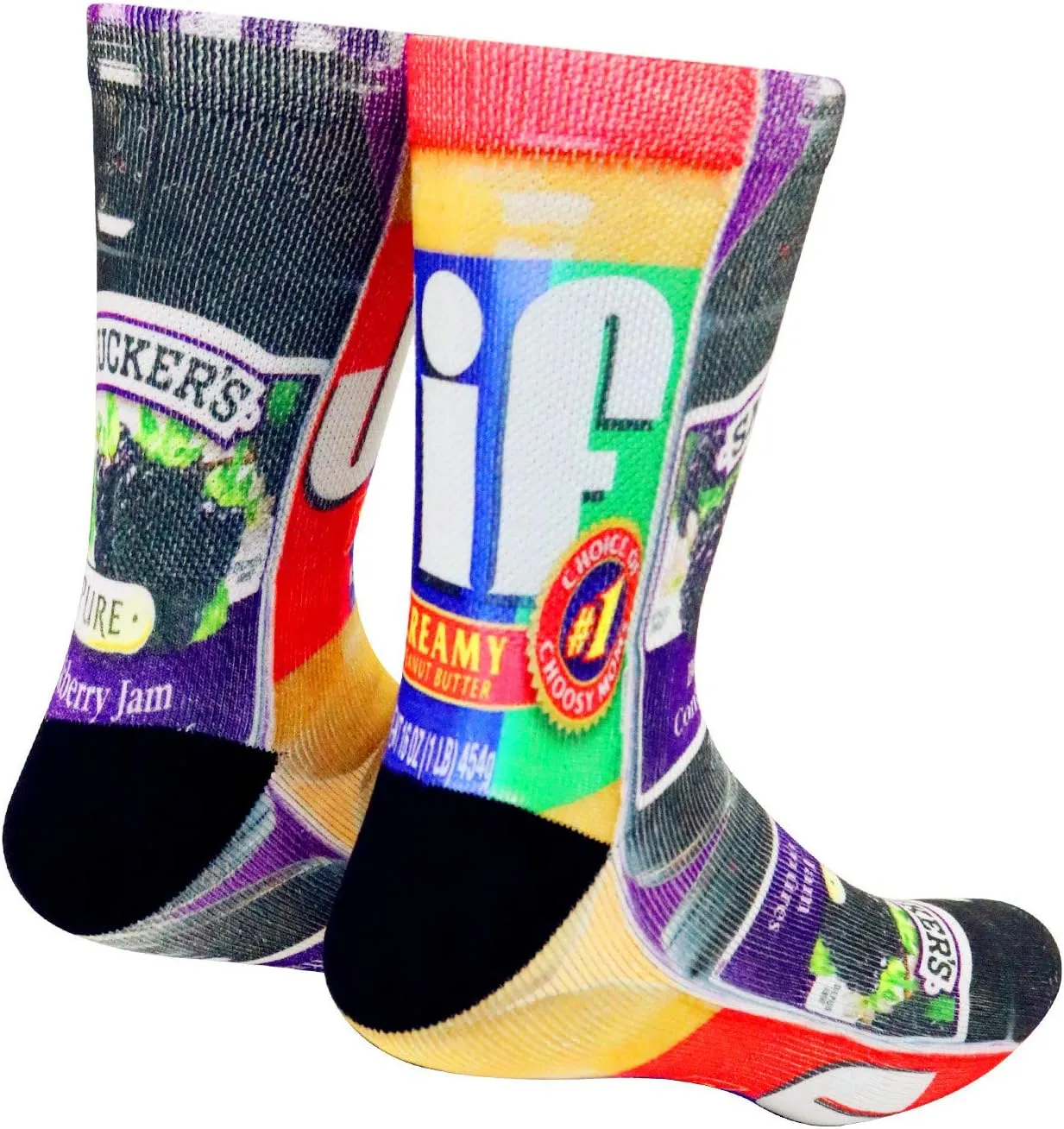 KACOLOR Mens Crazy Funny Cool 3D Print Pattern Novelty Crew Tube Socks