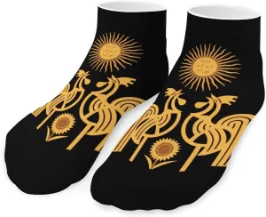 Khorasan Coat of Arms Cute Ankle Socks 1 Pairs Low Cut No Show Sock Breathable Stocking for Men Women