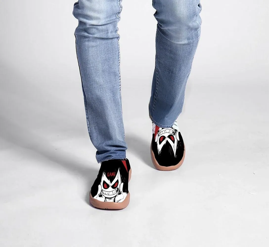 Men's Treny Slip-On City Loafers Breathable Feet Dry Knitted Travel All Day Anti Foot Sweat Walking Sneakers