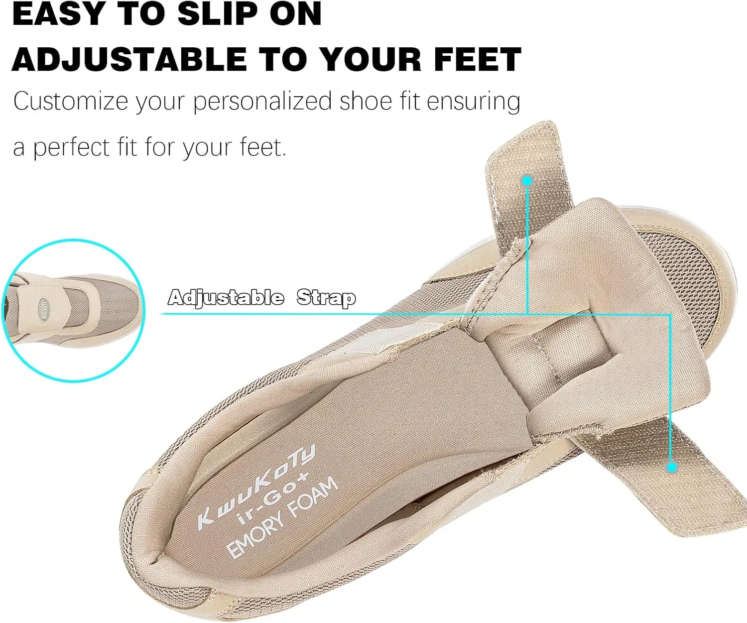 Men's Wide Diabetic Shoes with Air Cushion | Relax Series, Comfort for Swollen Feet, Bunions, Edema |Size 7-13 Wide