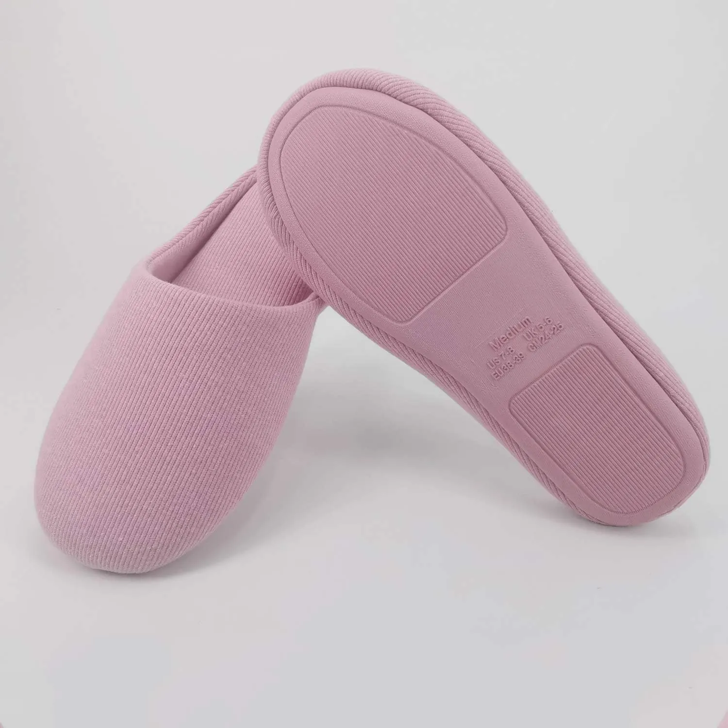 ofoot Women's Non-Slip House Slippers - Lightweight Cotton Memory Foam Indoor Slip-On, Machine Washable & Foldable Travel Design for Home, Yoga, Narrow/Wide Fit Options