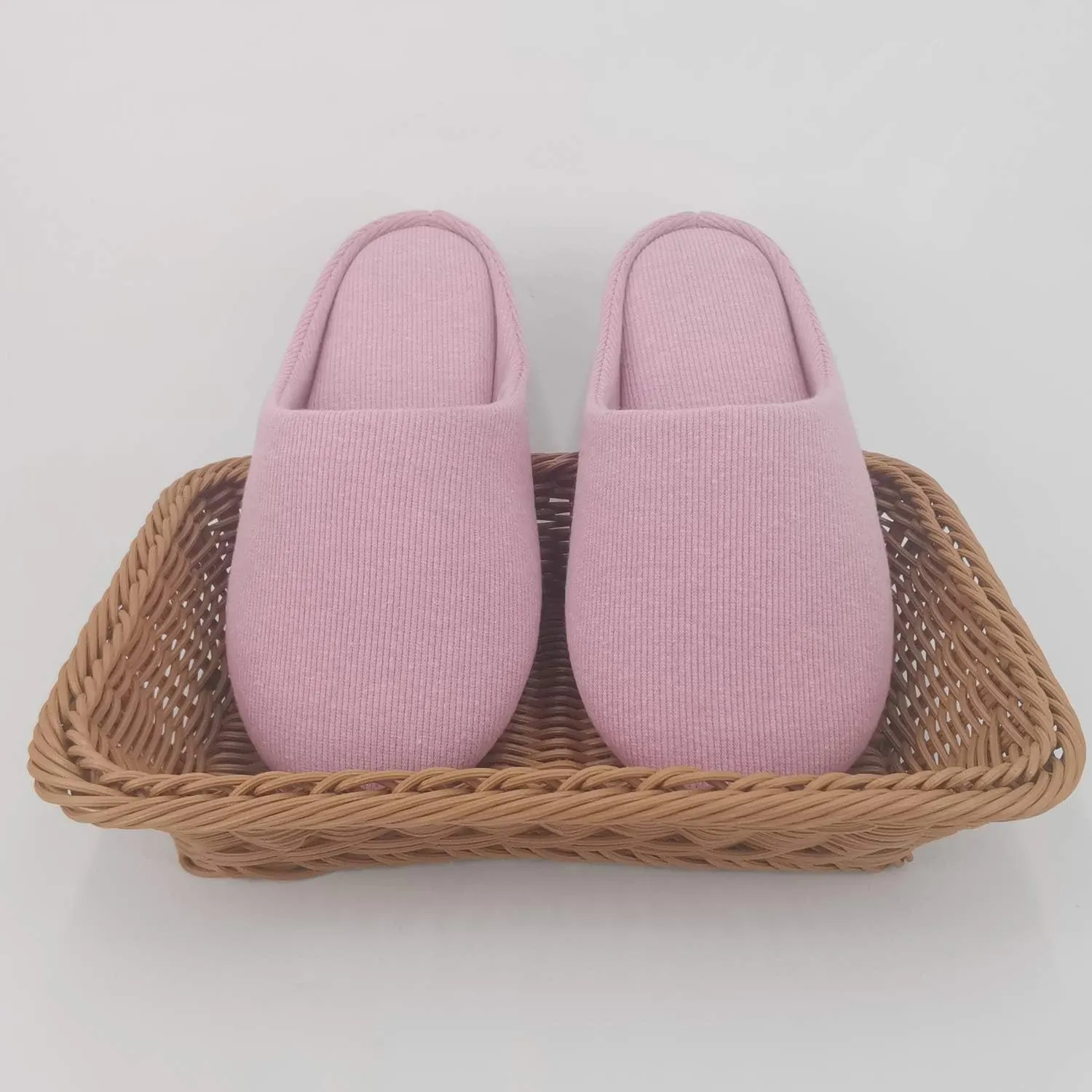 ofoot Women's Non-Slip House Slippers - Lightweight Cotton Memory Foam Indoor Slip-On, Machine Washable & Foldable Travel Design for Home, Yoga, Narrow/Wide Fit Options