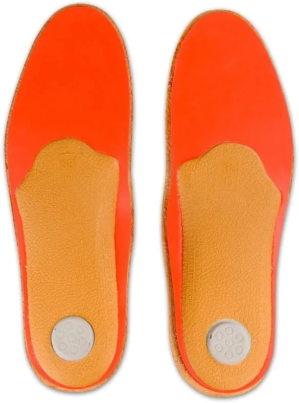 Orthotic Orthopedic Shoe Insoles Inserts with Arch Support Made of Premium Leather and Memory Foam, Kaps Relax Shock Absorber Pecari (45 EUR / 12 US/Men)