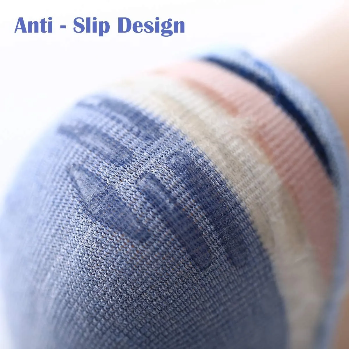 RYI 5-Pack No Show Socks for Women Size 6-9 Ankle Invisible Non-slip Athletic Socks