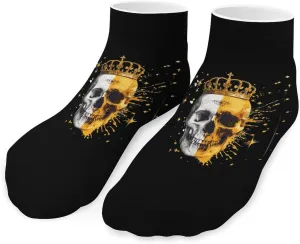 Skull & King Printed Ankle Socks No Show Sock Low-Cut Athletic Socks for Men Women 1 Pair
