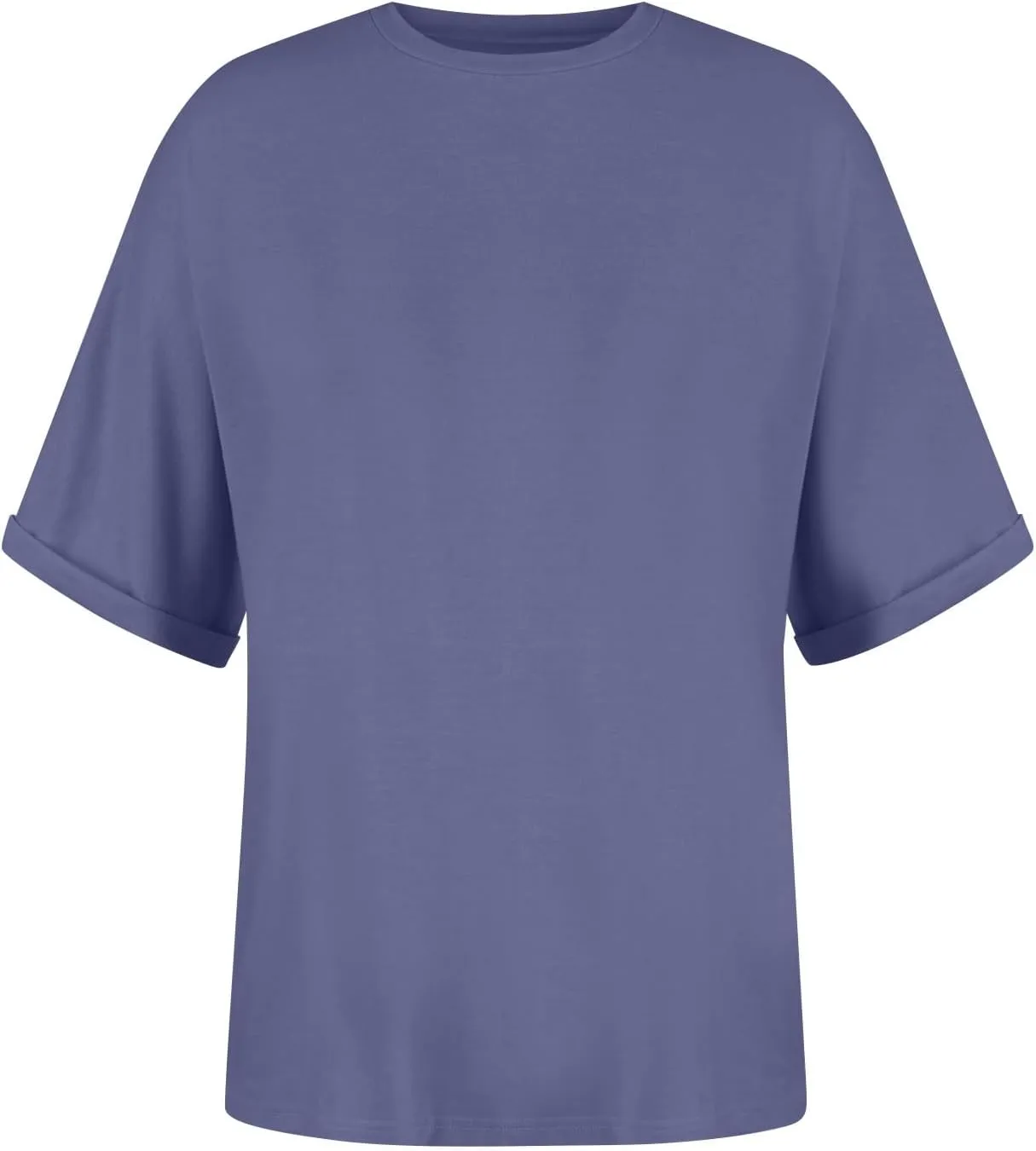 slqdgmryz Oversized Tshirts for Women Crew Neck Half Sleeve Tops Summer Loose Elbow Length Tee Shirts Business Casual Blouses