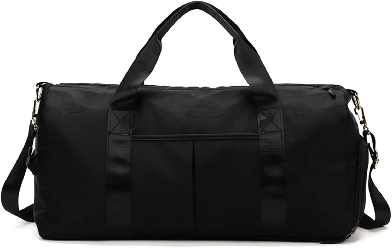 Sports Duffel Bags Gym Bags Waterproof Nylon Outdoor Sports Training Fitness Travel Yoga Ultralight Bag Men Women Handbag with Shoes Compartment(Black Color)