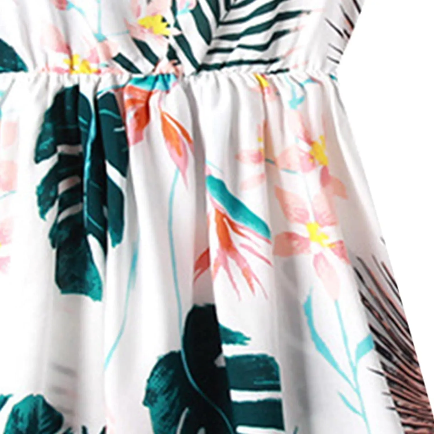 Toddler Tutu Sundress Girls Summer Dress Fruit Floral Print Sleeveless Casual A Line Dresses Beach Sundress 3-9 Years