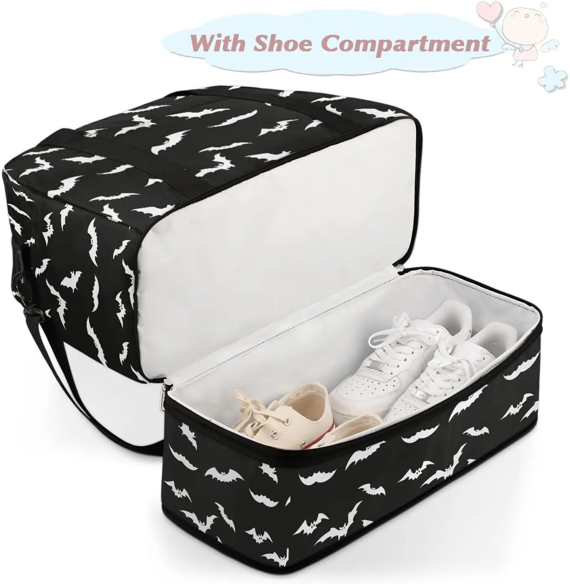 Travel Duffle Bags With Shoes Compartment for Women Men Lightweigh Sports Tote Gym Bag Foldable Canvas Weekender Overnight Carry On Luggage Handle Bag, Color5