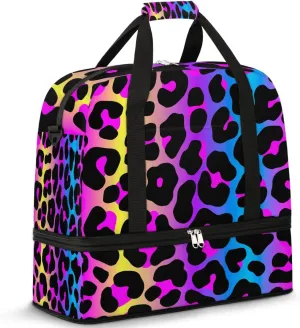 Travel Duffle Bags With Shoes Compartment for Women Men Lightweigh Sports Tote Gym Bag Foldable Canvas Weekender Overnight Carry On Luggage Handle Bag, Color7