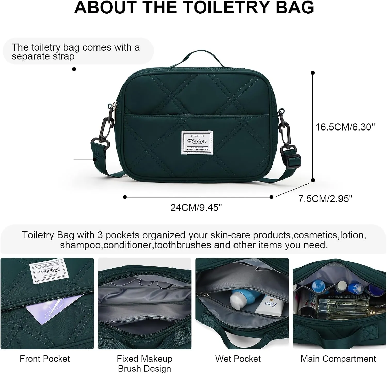 Weekender Bags for Women,Personal Item Travel Bag with Shoes Compartment,Overnight Travel Duffel Bag with Toiletry Bag, Ya-Peacock Blue-1012, Large