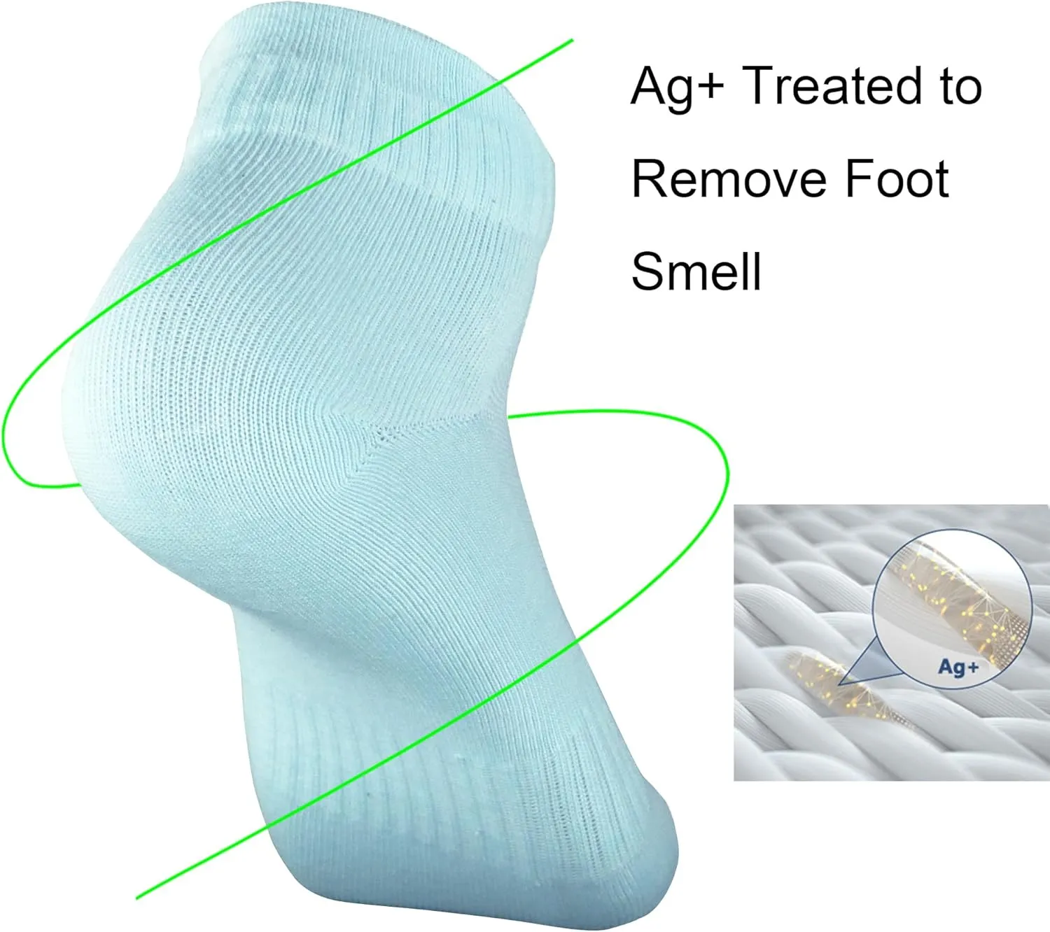 Womens Anti Odor Breathable Moisture Wicking Sports Cotton Low Cut Socks for Athletes Foot