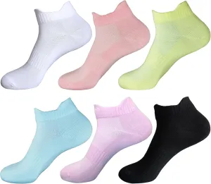 Womens Anti Odor Breathable Moisture Wicking Sports Cotton Low Cut Socks for Athletes Foot