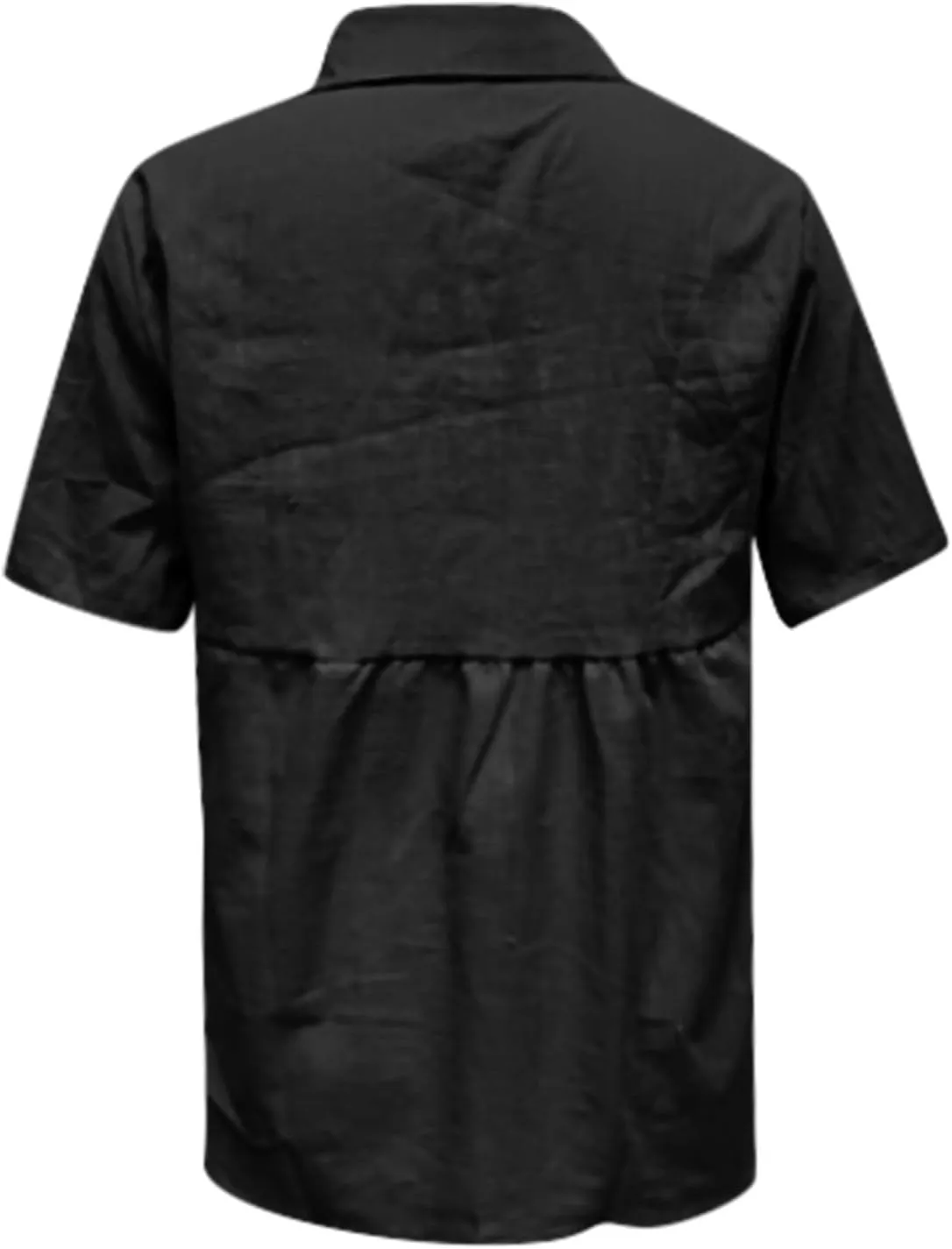 Womens Button Down Shirts Cotton Linen Summer Tops V Neck Short Sleeve Blouses Business Casual Work T Shirt Outfits
