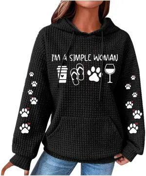 Womens Hoodies Oversized Sweatshirt Funny Sweater Long Sleeve Loose Cute Pullover Top Trendy Clothes