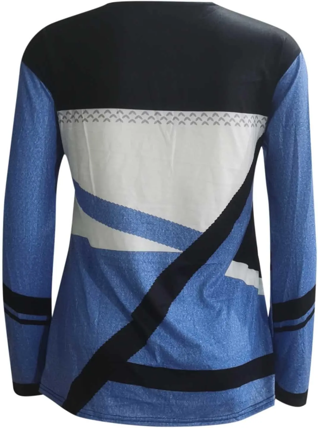 Womens Long Sleeve Color Block Print Sweatshirt Trendy Vacation Going Out Athletic Pullovers Hip Hop Y2K Casual Tops