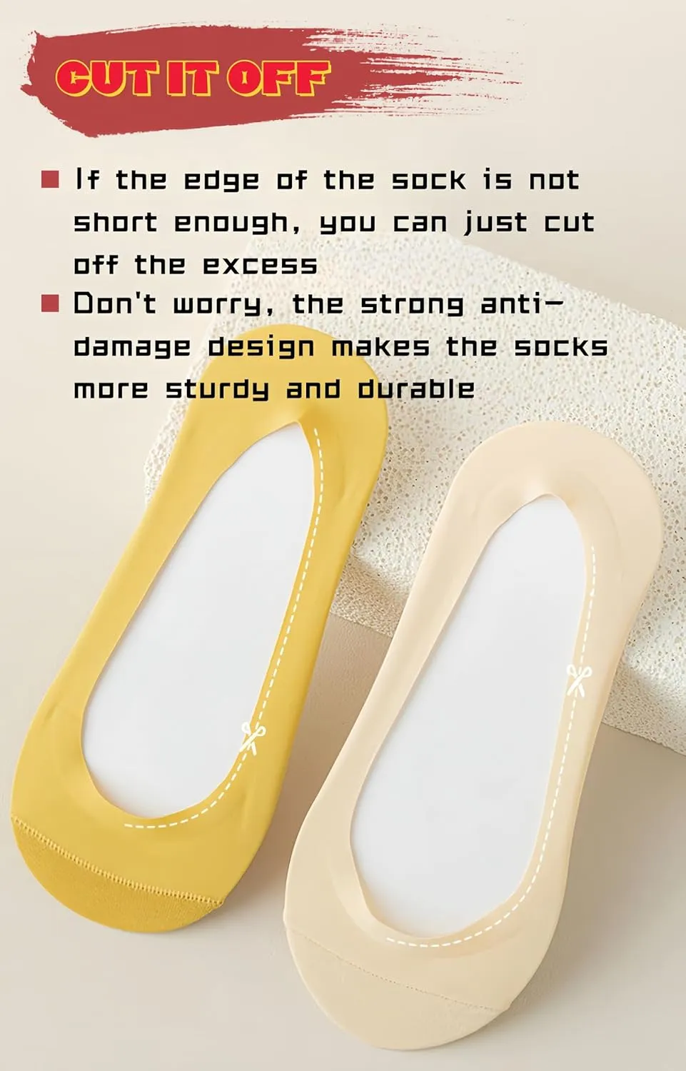 Women's No Show Socks 7 Pairs Reinforced Sock Tip Low Cut Liner Socks, Non Slip, Invisible for Flats, Dress Shoes High Heels