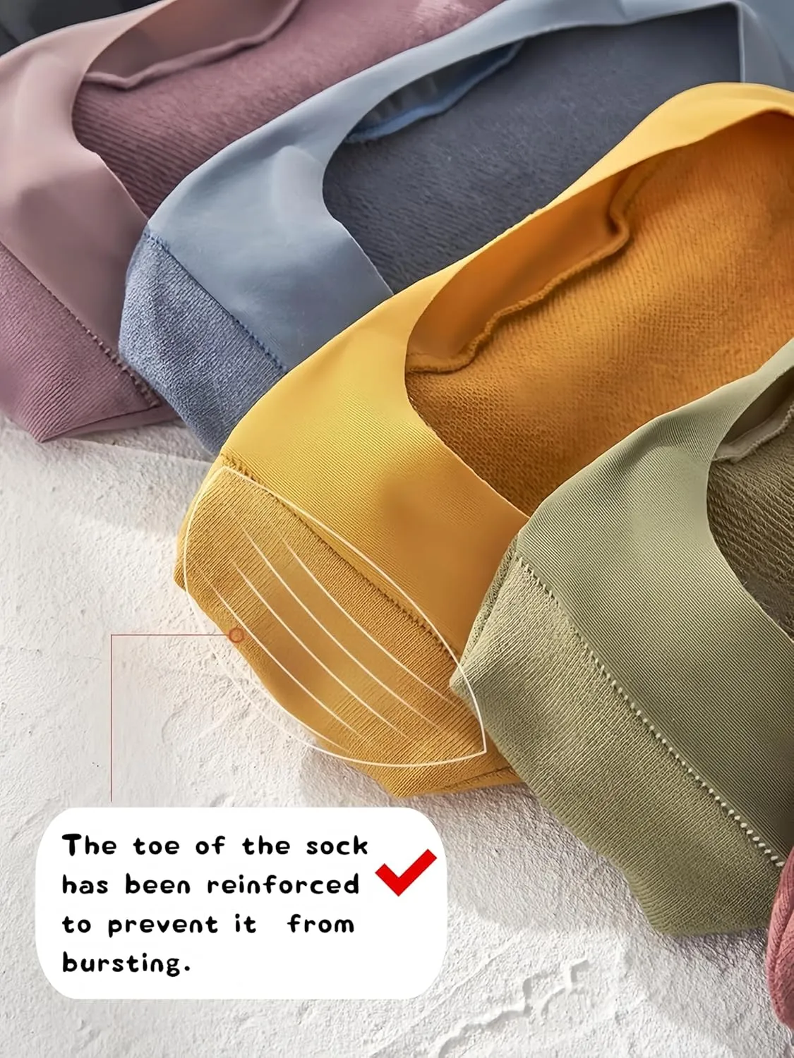 Women's No Show Socks 7 Pairs Reinforced Sock Tip Low Cut Liner Socks, Non Slip, Invisible for Flats, Dress Shoes High Heels