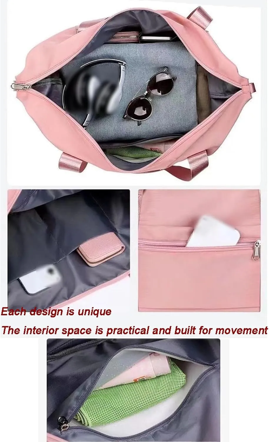 Women's Travel Organizer Set - Large Capacity Dustproof Packing Cubes with Multi-Compartment Storage Bags for Clothes, Shoes, Cosmetics, Business Trip & Vacation Essentials(Purple)