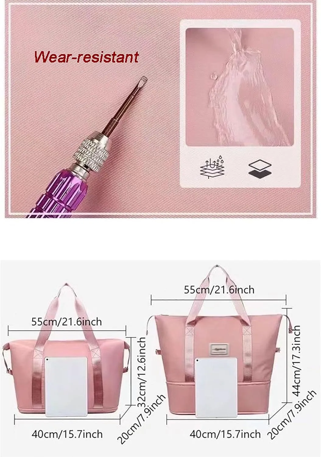 Women's Travel Organizer Set - Large Capacity Dustproof Packing Cubes with Multi-Compartment Storage Bags for Clothes, Shoes, Cosmetics, Business Trip & Vacation Essentials(Purple)