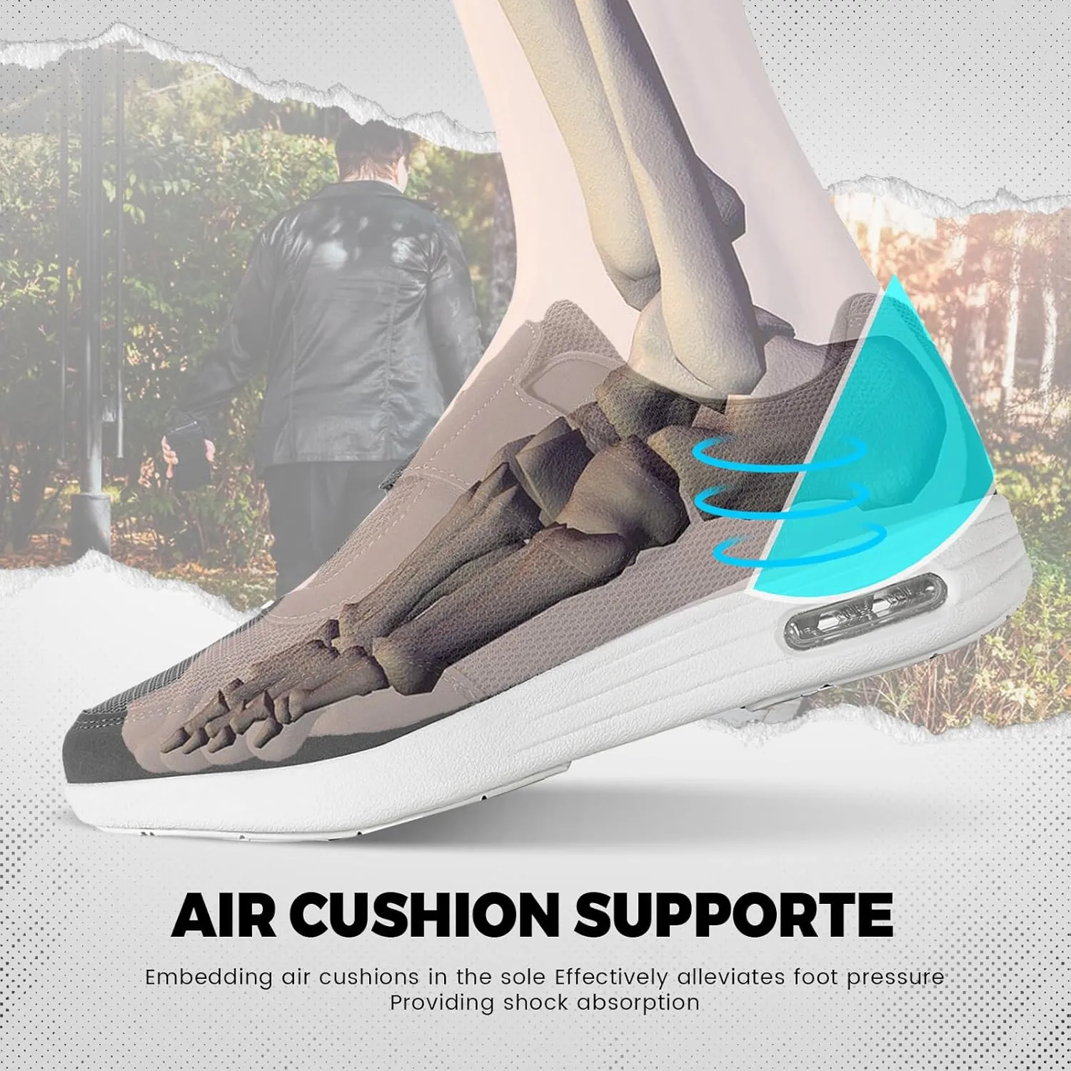 Women's Wide Diabetic Shoes with Air Cushion | Relax Series, Comfort for Swollen Feet, Bunions, Edema | Size 6.5-11.5