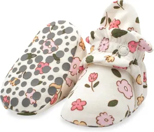 Zutano Unisex Organic Cotton Baby Booties With Gripper Soles